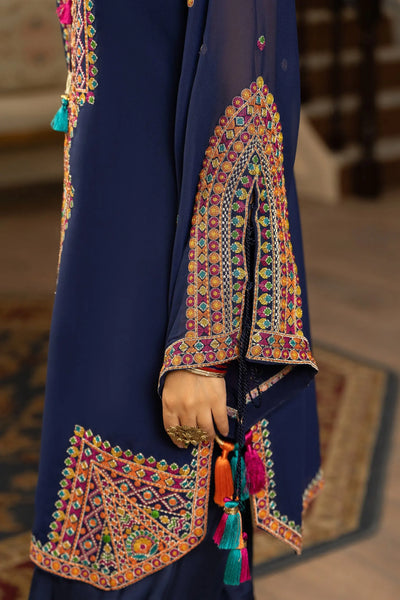 KARMA ‘Roohi’ | Embroidered Chiffon Pakistani Readymade Traditional Wonensweae | F-465