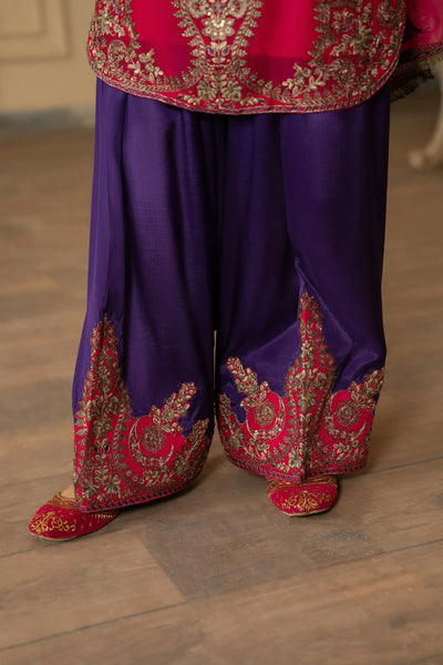 KARMA ‘Roohi’ | Embroidered Chiffon Pakistani Readymade Traditional Wonensweae | F-466