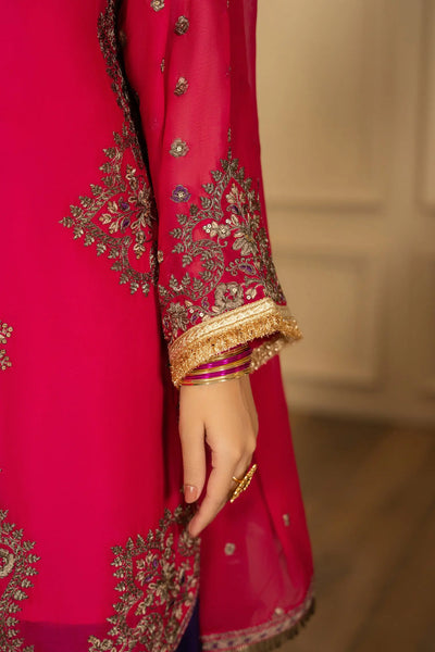 KARMA ‘Roohi’ | Embroidered Chiffon Pakistani Readymade Traditional Wonensweae | F-466