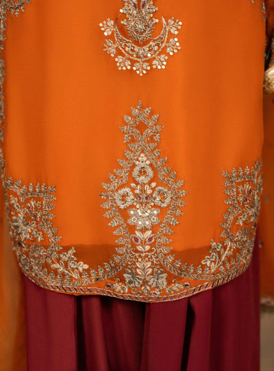 KARMA ‘Roohi’ | Embroidered Chiffon Pakistani Readymade Traditional Wonensweae | F-466