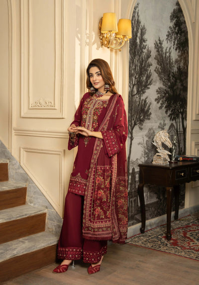 KARMA ‘Roohi’ | Embroidered Chiffon Pakistani Readymade Traditional Wonensweae | F-467