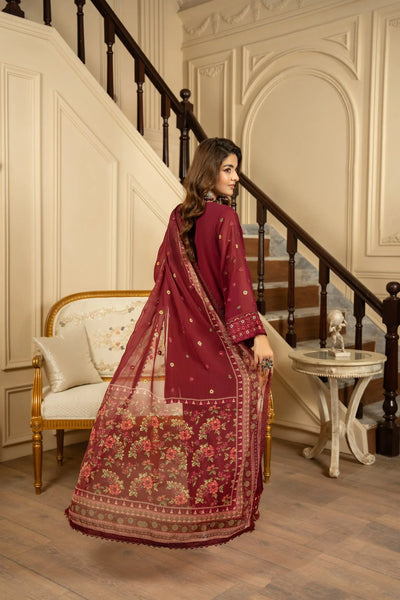 KARMA ‘Roohi’ | Embroidered Chiffon Pakistani Readymade Traditional Wonensweae | F-467