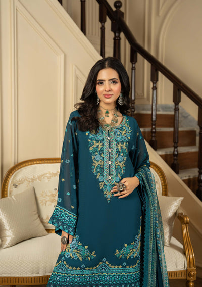 KARMA ‘Roohi’ | Embroidered Chiffon Pakistani Readymade Traditional Wonensweae | F-467