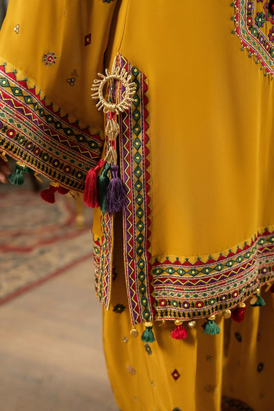 KARMA ‘Roohi’ | Embroidered Chiffon Pakistani Readymade Traditional Wonensweae | F-468