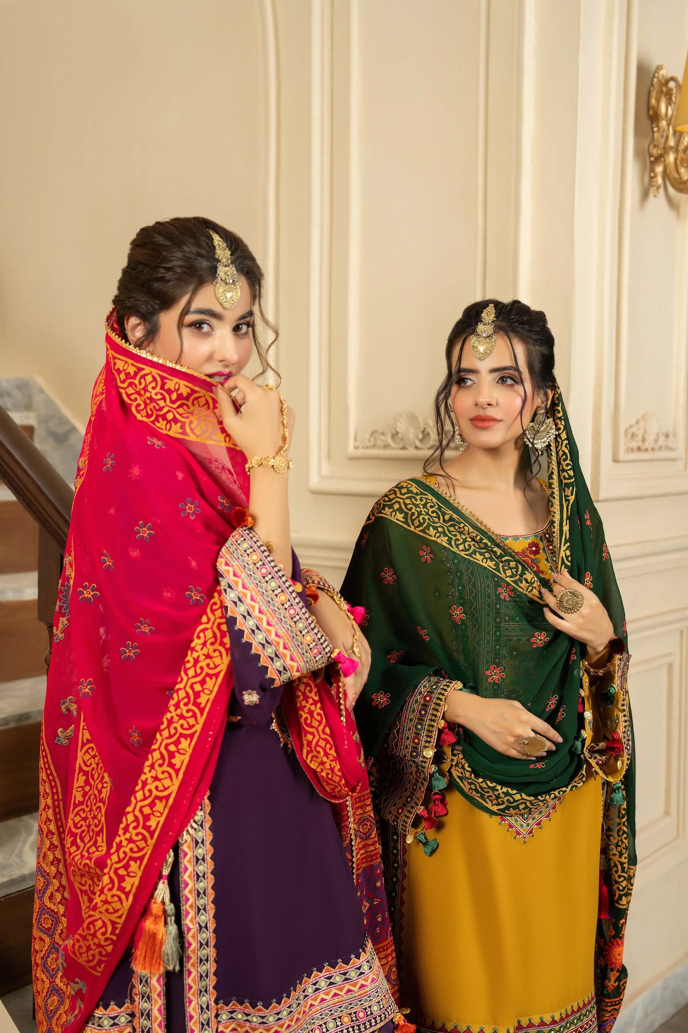 KARMA ‘Roohi’ | Embroidered Chiffon Pakistani Readymade Traditional Wonensweae | F-468