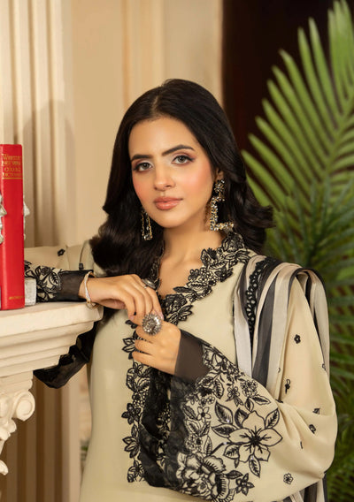 KARMA ‘Roohi’ | Embroidered Chiffon Pakistani Readymade Traditional Wonensweae | F-469