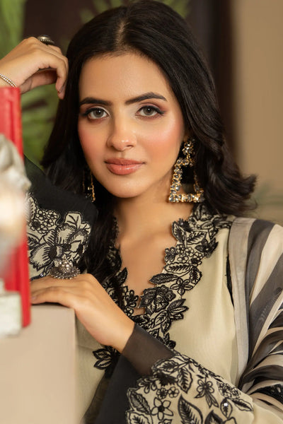 KARMA ‘Roohi’ | Embroidered Chiffon Pakistani Readymade Traditional Wonensweae | F-469