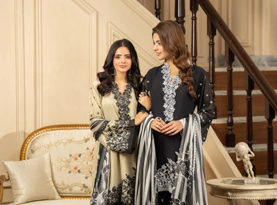 KARMA ‘Roohi’ | Embroidered Chiffon Pakistani Readymade Traditional Wonensweae | F-469