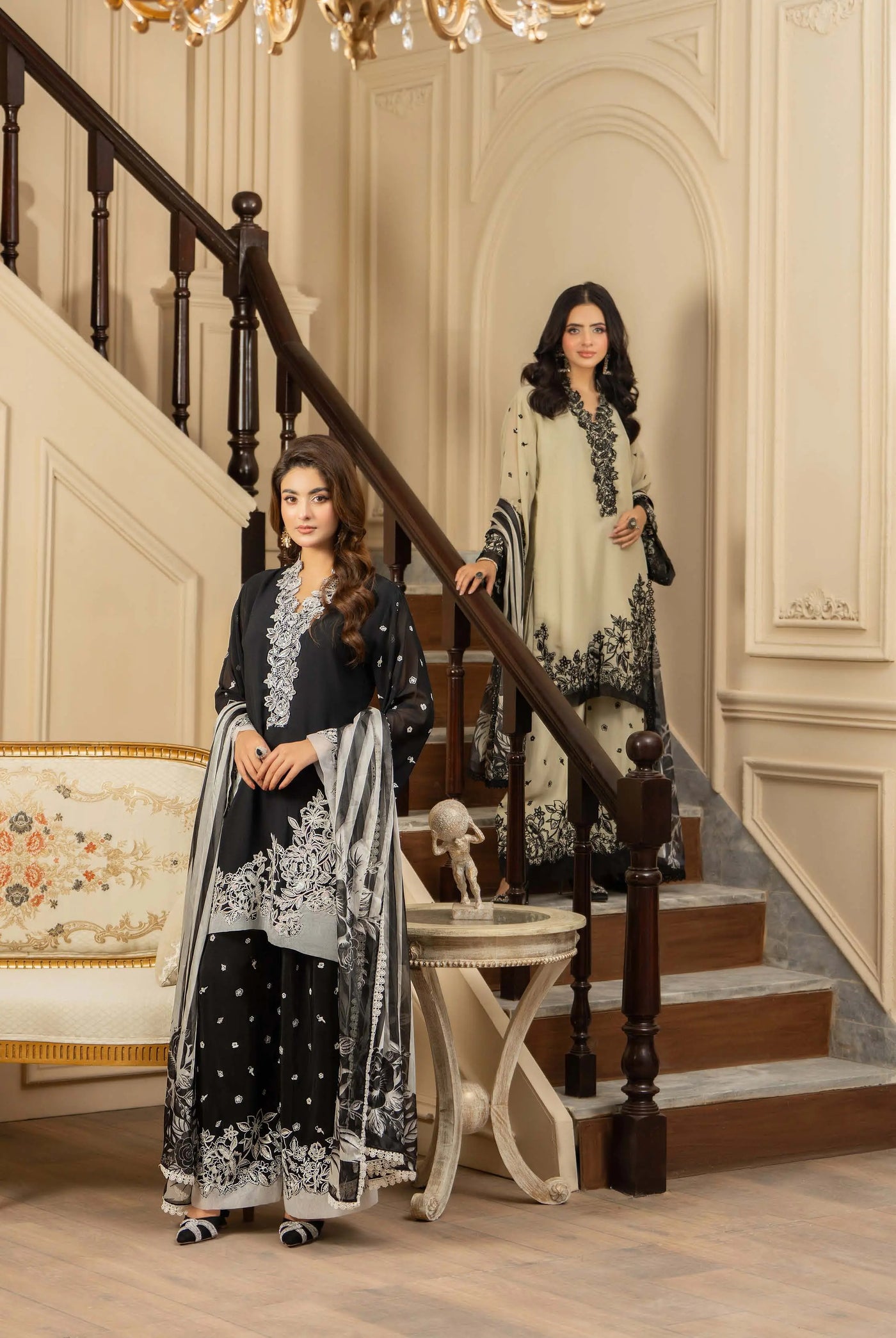 KARMA ‘Roohi’ | Embroidered Chiffon Pakistani Readymade Traditional Wonensweae | F-469