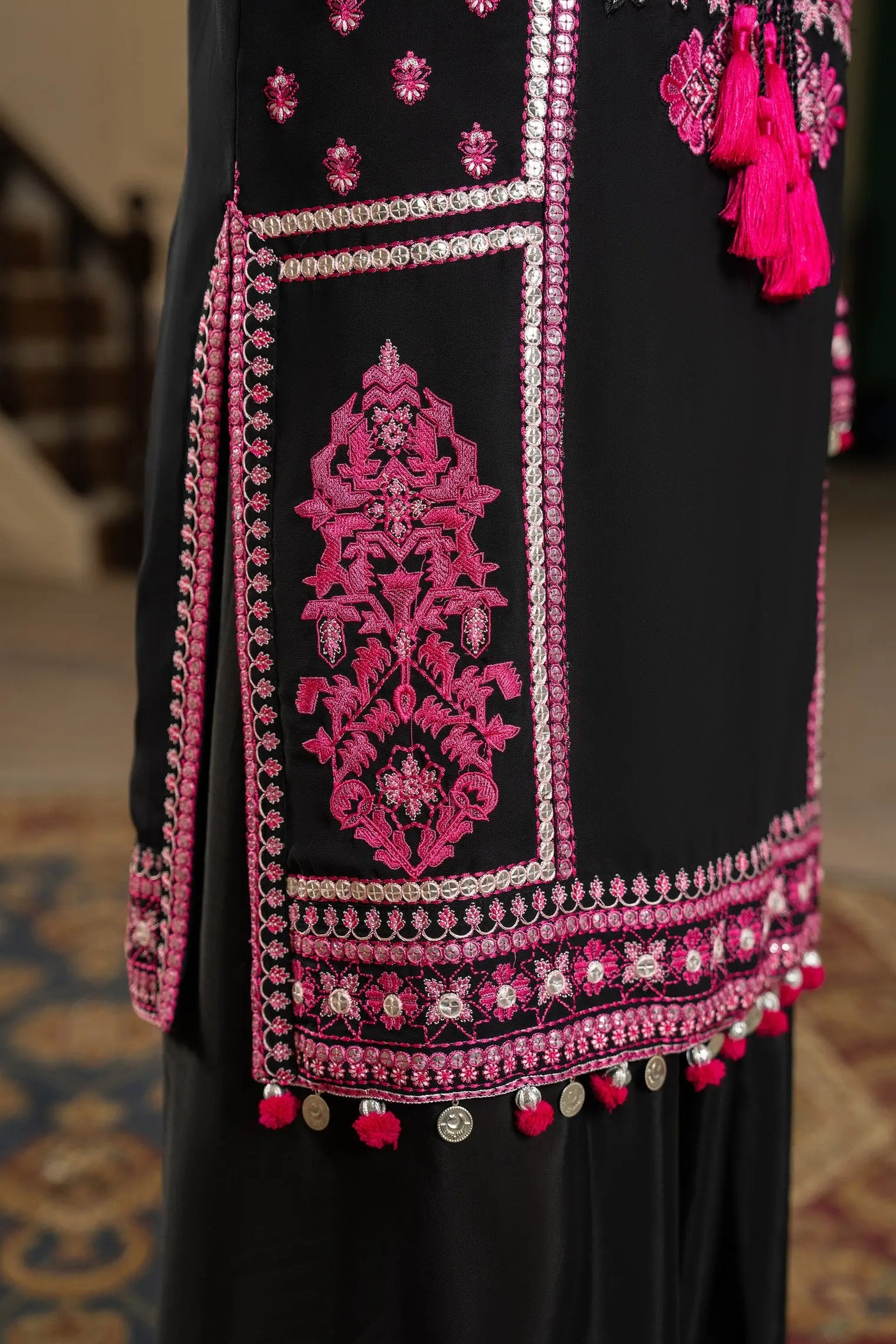 KARMA ‘Roohi’ | Embroidered Chiffon Pakistani Readymade Traditional Wonensweae | F-470