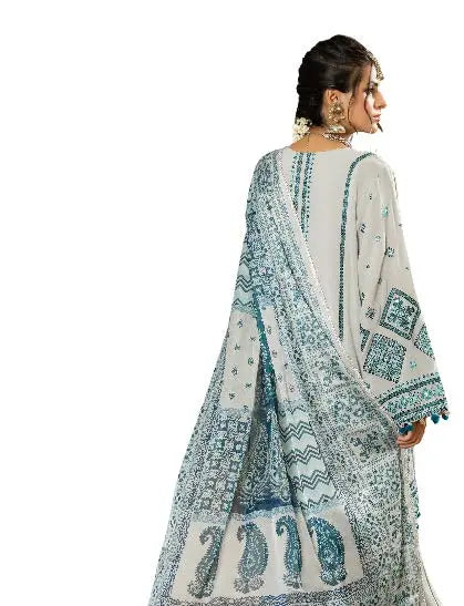 KARMA ‘Roohi’ | Embroidered Chiffon Pakistani Readymade Traditional Wonensweae | F-470