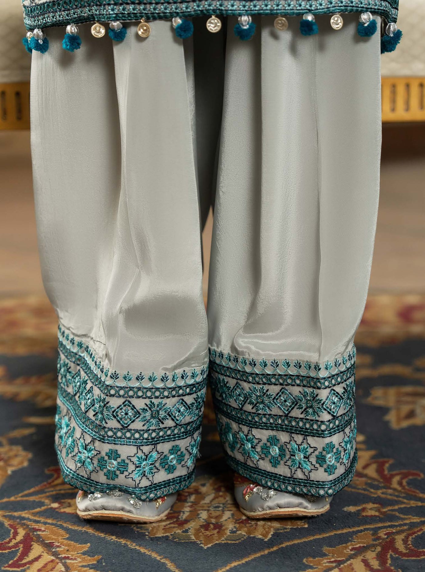 KARMA ‘Roohi’ | Embroidered Chiffon Pakistani Readymade Traditional Wonensweae | F-470