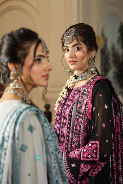 KARMA ‘Roohi’ | Embroidered Chiffon Pakistani Readymade Traditional Wonensweae | F-470