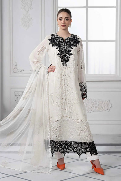 Maria B Inspired | Embroidered Cotton Readymade Womenswear Formal Traditional | AL492 (White)