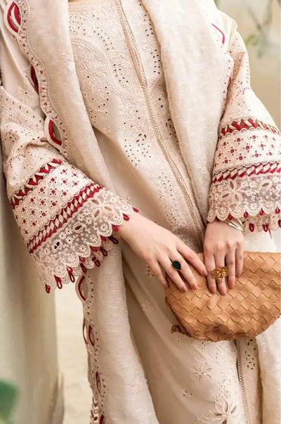 Q Inspired | Embroidered Cotton Chikenkari Readymade | SM903