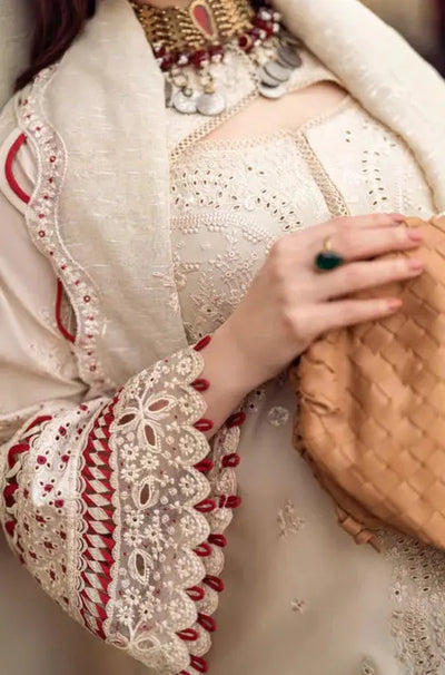 Q Inspired | Embroidered Cotton Chikenkari Readymade | SM903