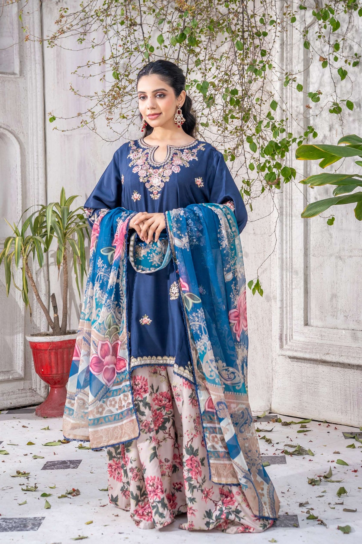 Dem Rangz RANGZ 'Ethnic' | Embroidered Linen Printed Shalwar Eid Pakistani ...