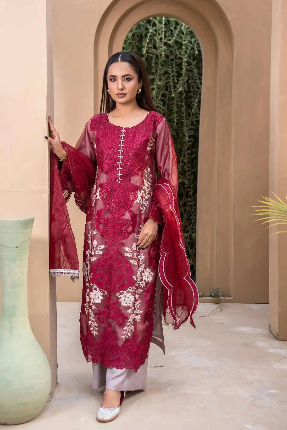 Dem Rangz RANGZ 'Maria B Inspired' | Embroidered Organza Fancy Eid Pakistani ...