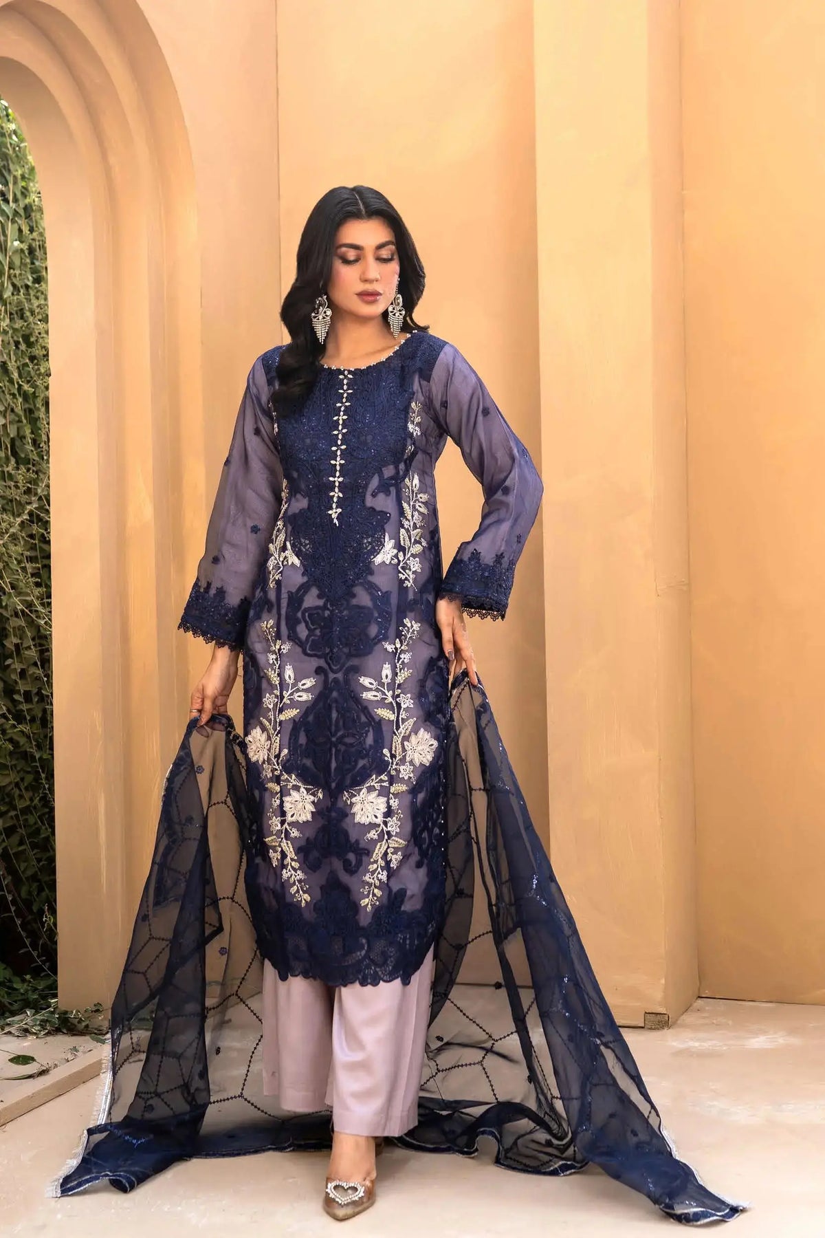 Dem Rangz RANGZ 'Maria B Inspired' | Embroidered Organza Fancy Eid Pakistani ...