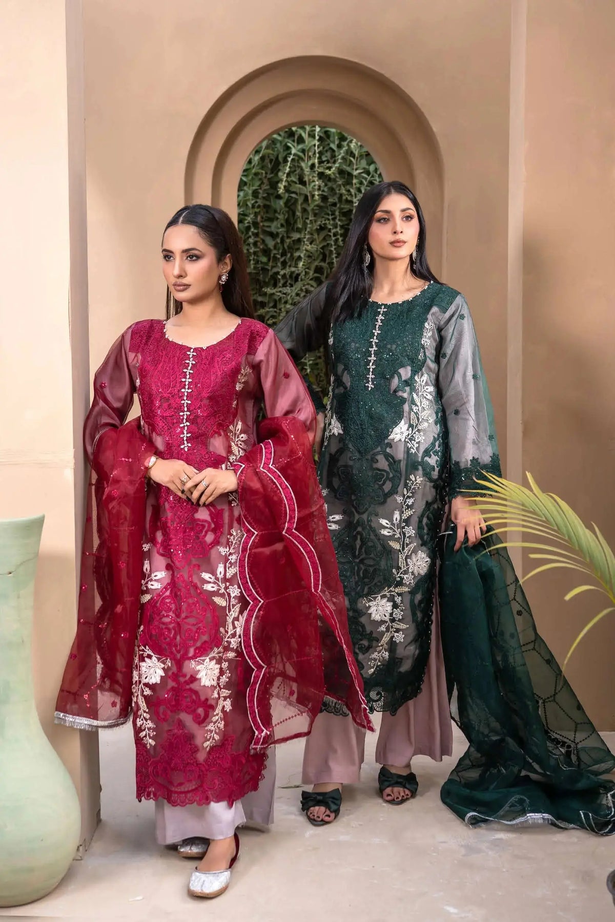 Dem Rangz RANGZ 'Maria B Inspired' | Embroidered Organza Fancy Eid Pakistani ...
