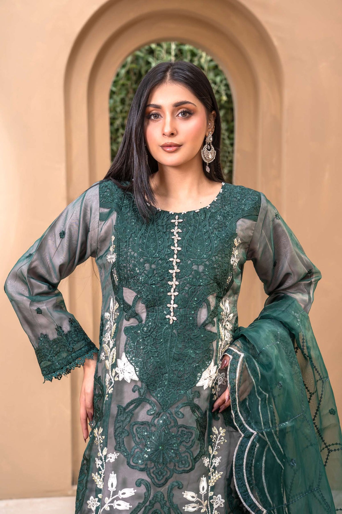 Dem Rangz RANGZ 'Maria B Inspired' | Embroidered Organza Fancy Eid Pakistani ...