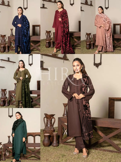 RANGZ 'Palachi Lux' | Dhanak Palachi Shawl 3pc Pakistani Readymade Womenswear Traditional | RGZ110 (6 Colours) RANGZ