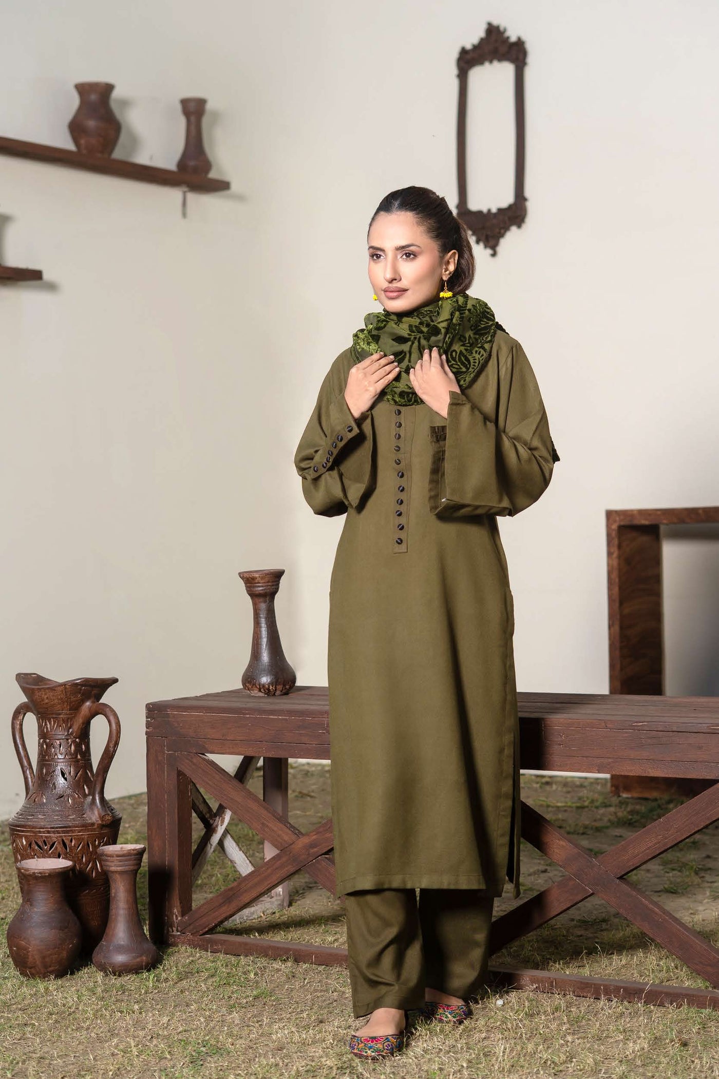 RANGZ 'Palachi Lux' | Dhanak Palachi Shawl 3pc Pakistani Readymade Womenswear Traditional | RGZ110 (6 Colours) RANGZ