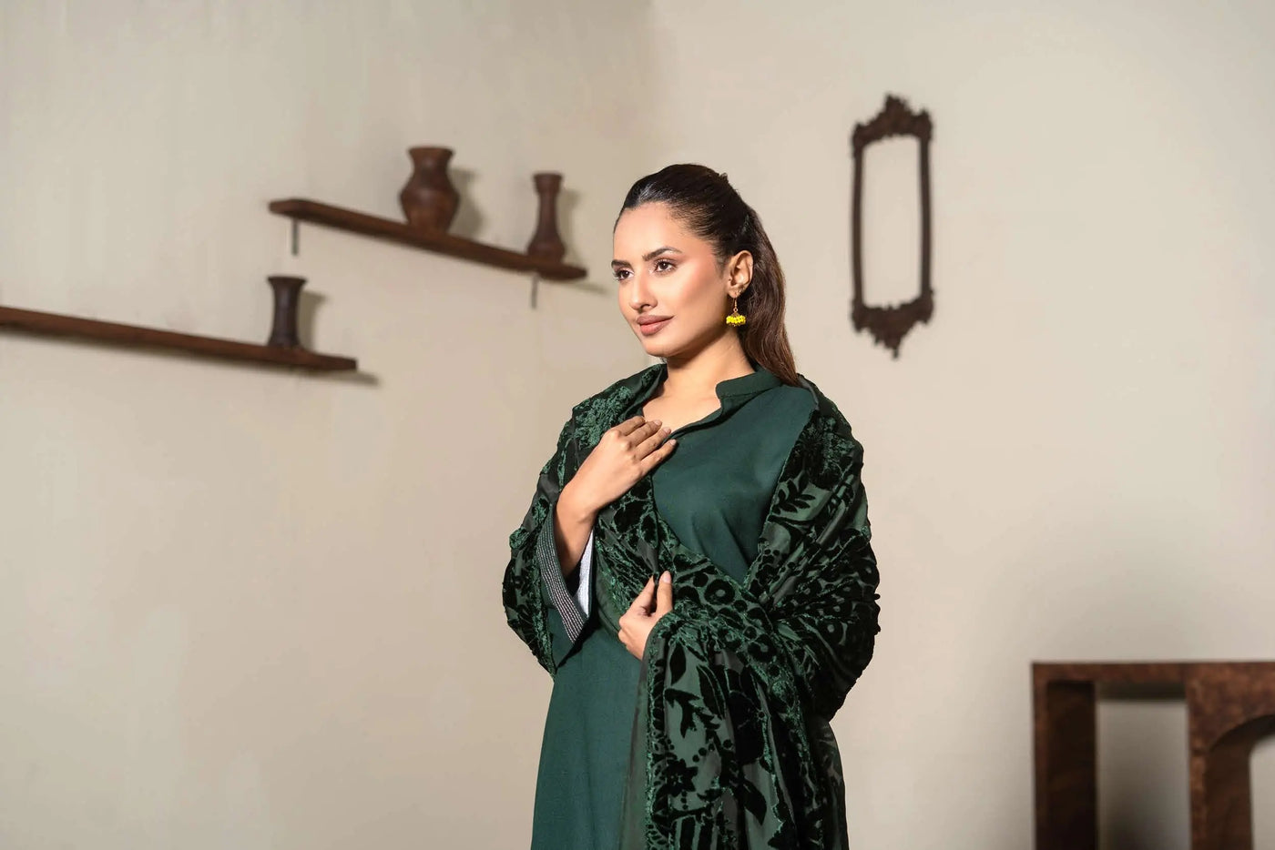 RANGZ 'Palachi Lux' | Dhanak Palachi Shawl 3pc Pakistani Readymade Womenswear Traditional | RGZ110 (6 Colours) RANGZ