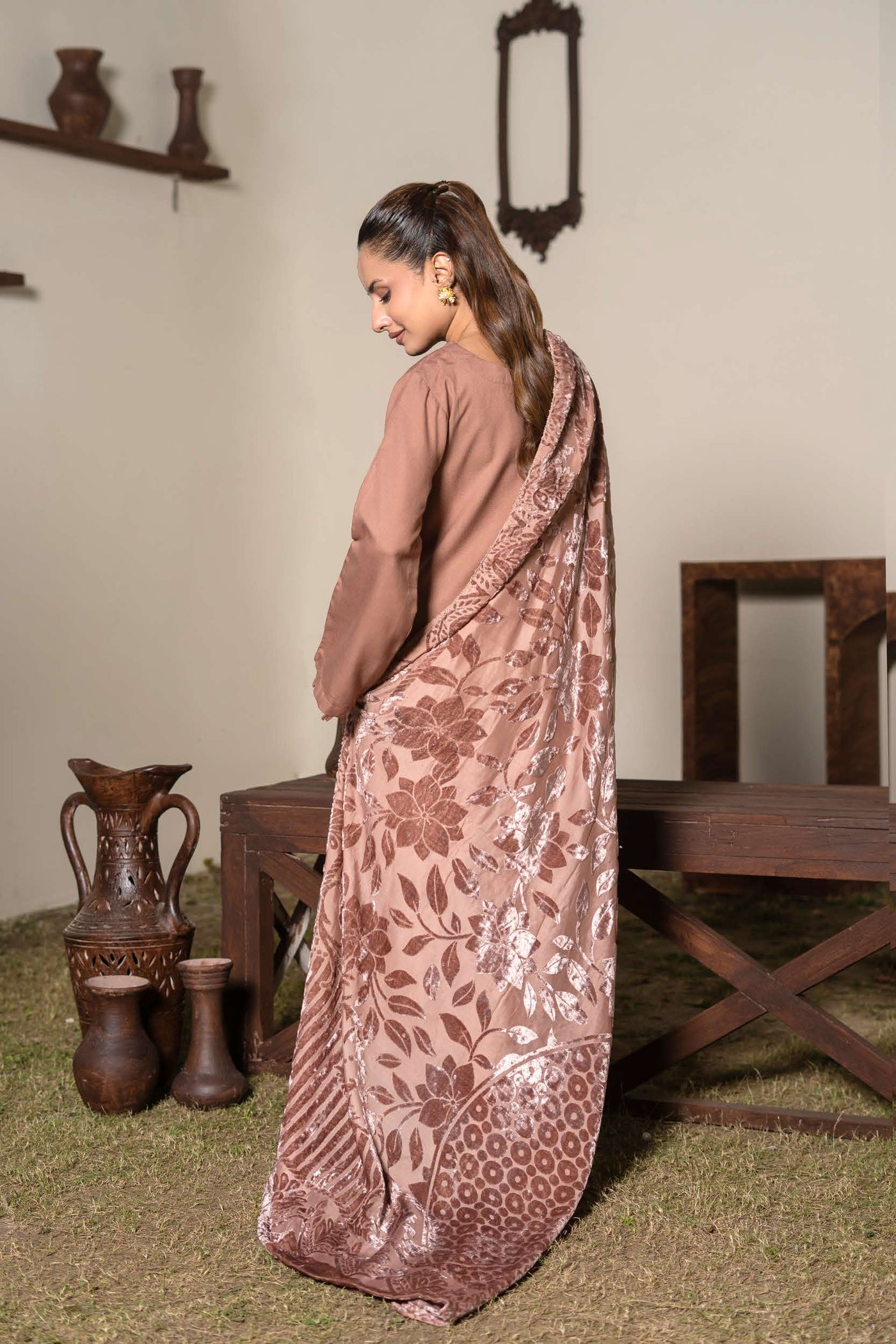 RANGZ 'Palachi Lux' | Dhanak Palachi Shawl 3pc Pakistani Readymade Womenswear Traditional | RGZ110 (6 Colours)