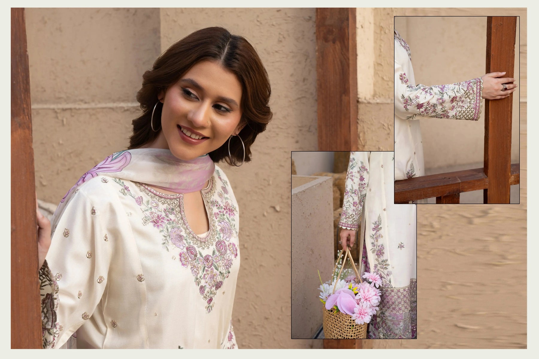 Dem Rangz RANGZ 'Ethnic' | Embroidered Linen Printed Shalwar Eid Pakistani ...
