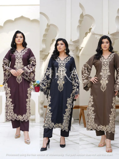 S Creations | Embroidered Viscose 2pc Readymade Womenswear Traditional | SC191 (3 Colours) S Creations