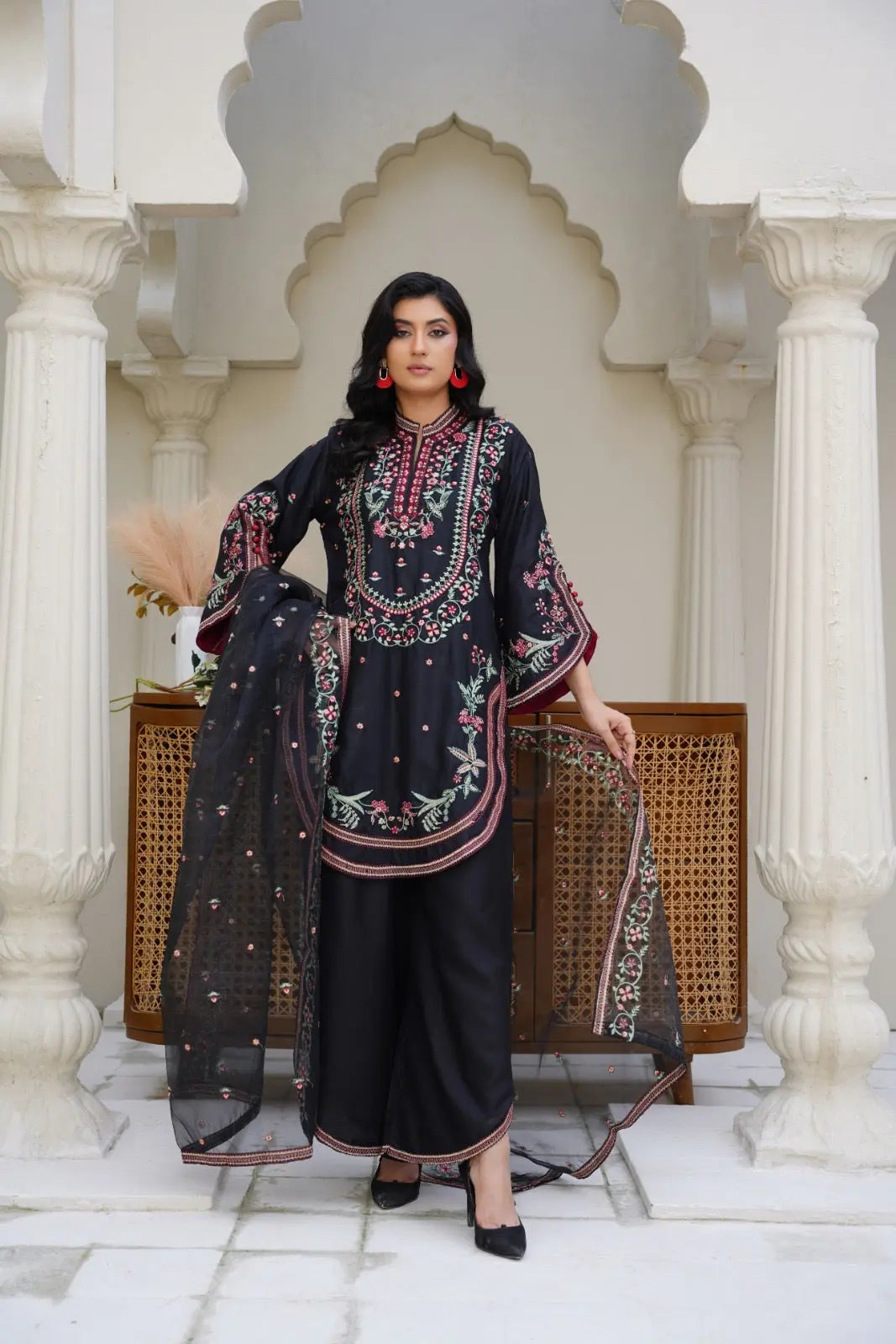 S Creations | Embroidered Viscose 3pc Readymade Womenswear Traditional | SC192 (2 Colours) S Creations