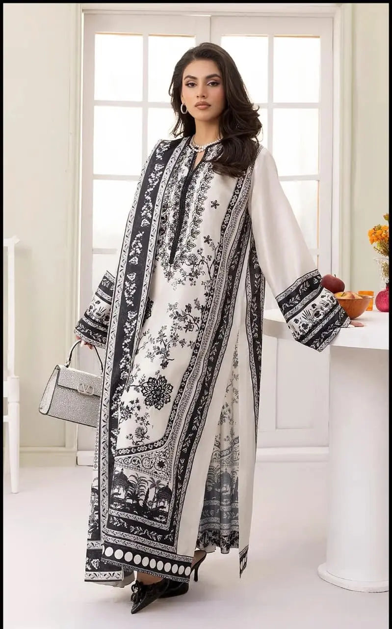 S Creations | Printed Poly Silk 2pc Readymade Womenswear Traditional | SC190 (2 Colours) S Creations