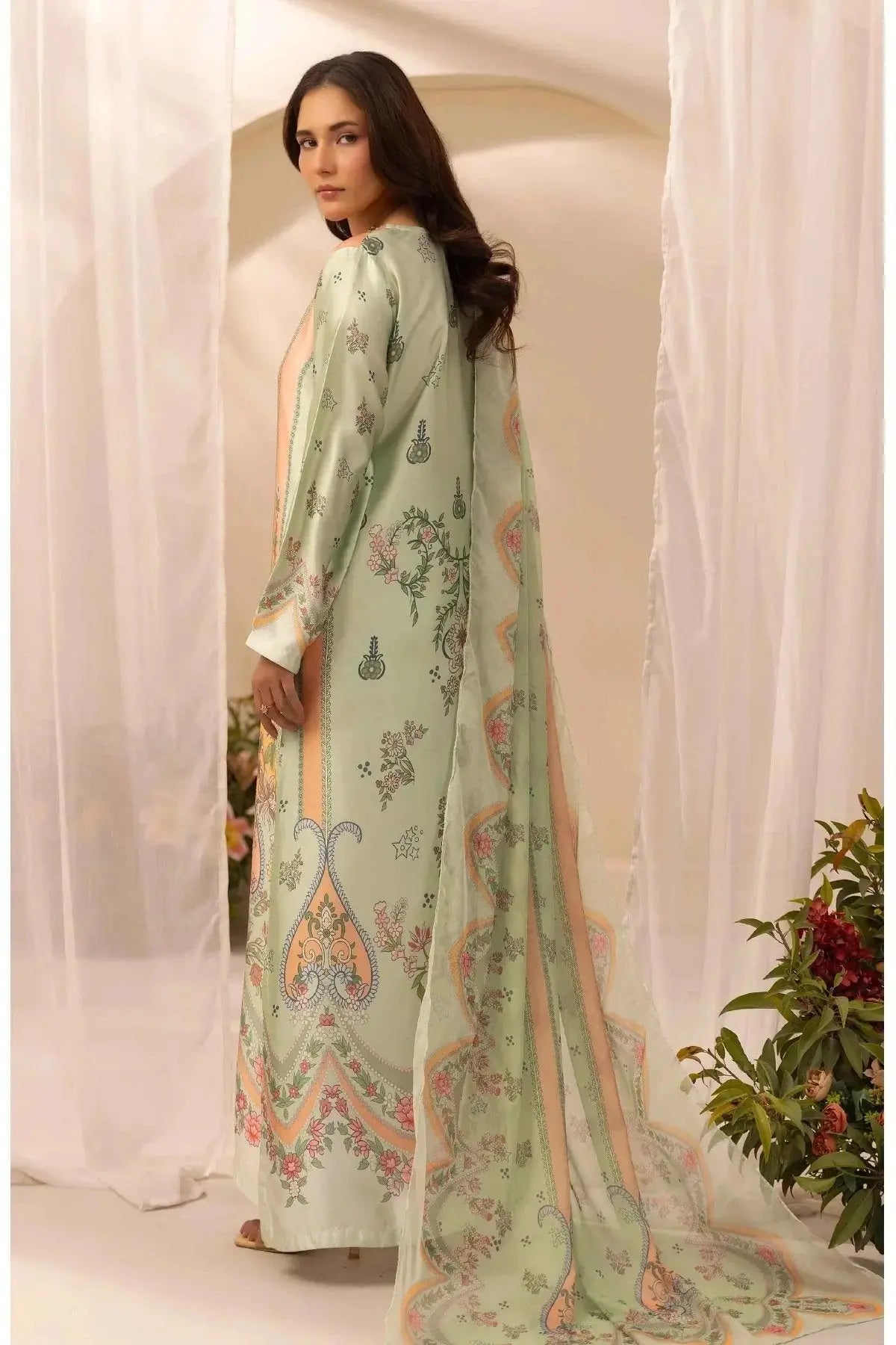 Pakistan Mithe Jan SIMRANS 'Aik Pret' | Printed Silk Eid Pakistani Mother & Daughter ...