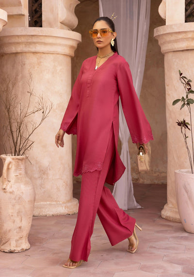 SIMRANS 'Alia' | Dhanak Cutwork Co Ords 2pc Pakistani Readymade Womenswear | SM930 (4 Colours)