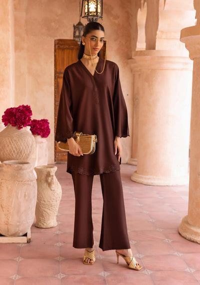 SIMRANS 'Alia' | Dhanak Cutwork Co Ords 2pc Pakistani Readymade Womenswear | SM930 (4 Colours)