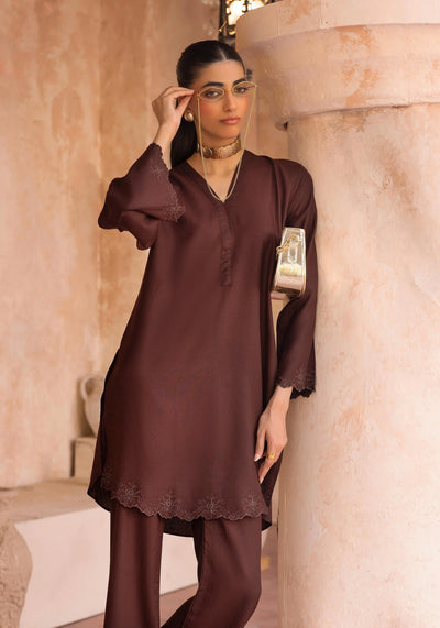 SIMRANS 'Alia' | Dhanak Cutwork Co Ords 2pc Pakistani Readymade Womenswear | SM930 (4 Colours)
