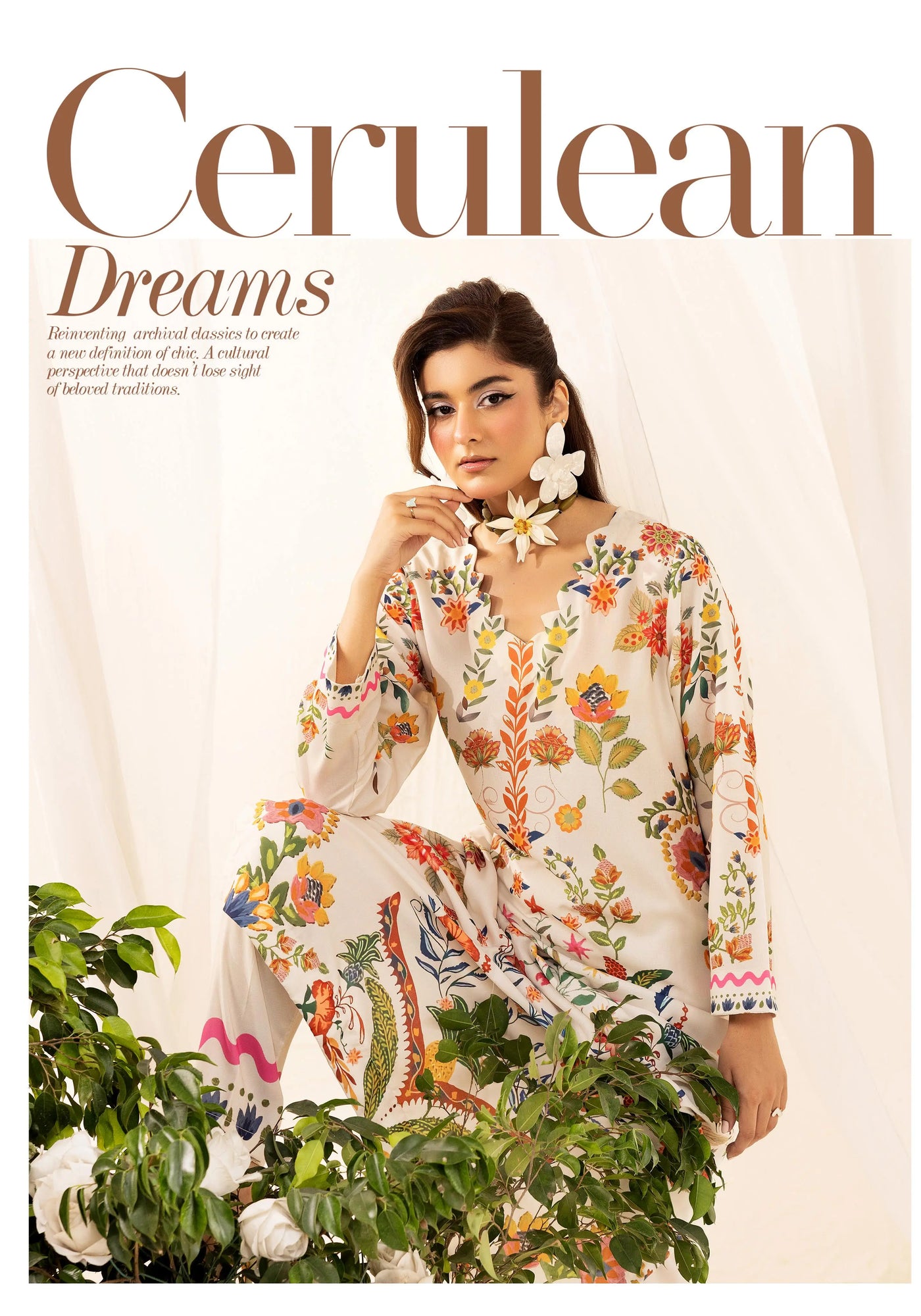 SIMRANS ‘Chic Modest’ | Embroidered Poly Silk Modest Long Kameez Co Ord Set 2pc Pakistani Readymade  | SM901 (4 Colours)