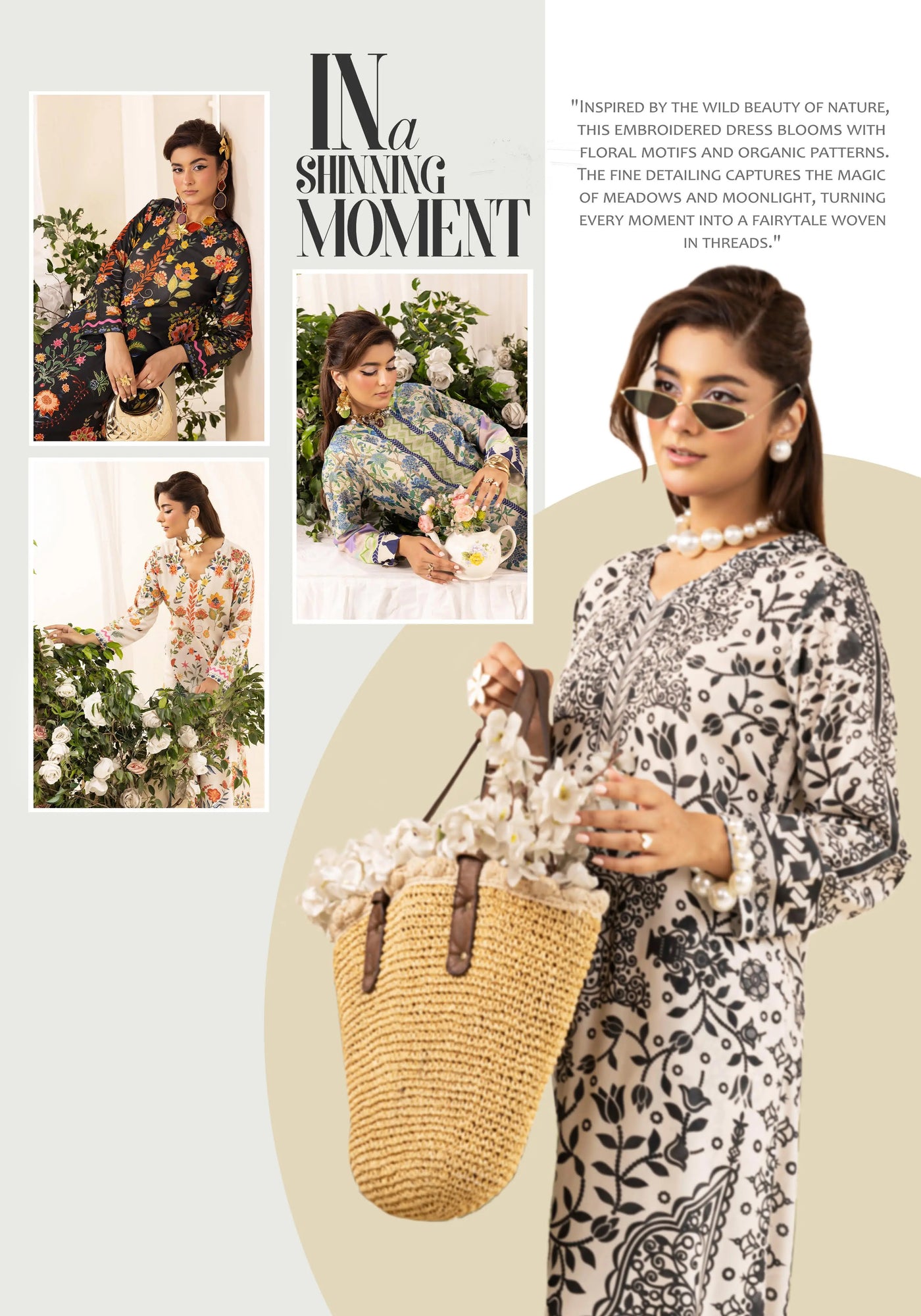 SIMRANS ‘Chic Modest’ | Embroidered Poly Silk Modest Long Kameez Co Ord Set 2pc Pakistani Readymade  | SM901 (4 Colours)