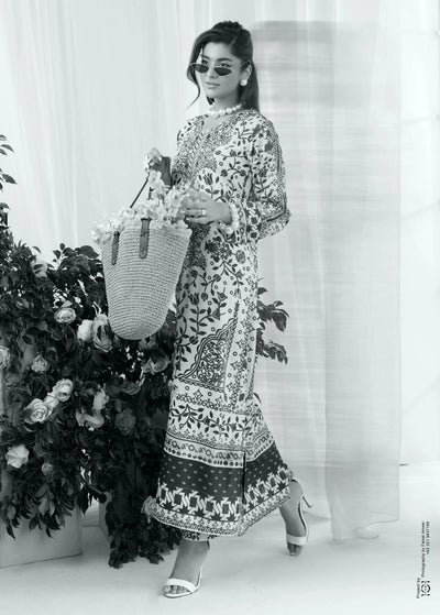 SIMRANS ‘Chic Modest’ | Embroidered Poly Silk Modest Long Kameez Co Ord Set 2pc Pakistani Readymade  | SM901 (4 Colours)