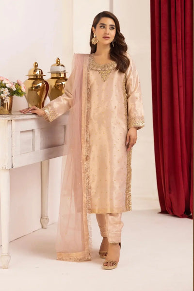 SIMRANS ‘Hussain Rehar’ | Embroidered Handwork Raw Silk Pakistani Readymade | SM908 (2 Colours)