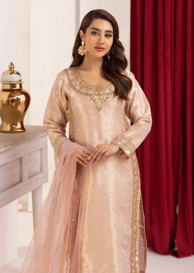 SIMRANS ‘Hussain Rehar’ | Embroidered Handwork Raw Silk Pakistani Readymade | SM908 (2 Colours)