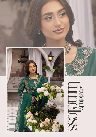 SIMRANS 'Maria B Lux' | Embroidered Partywear 3pc Pakistani Readymade Womenswear | SM919 (4 Colours)
