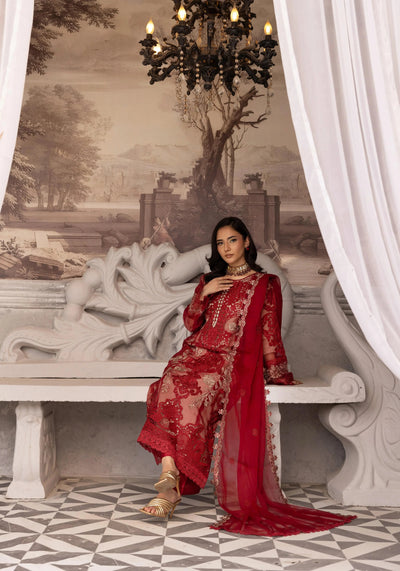 SIMRANS 'Maria B Lux' | Embroidered Partywear 3pc Pakistani Readymade Womenswear | SM919 (4 Colours)