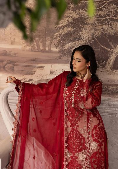 SIMRANS 'Maria B Lux' | Embroidered Partywear 3pc Pakistani Readymade Womenswear | SM919 (4 Colours)