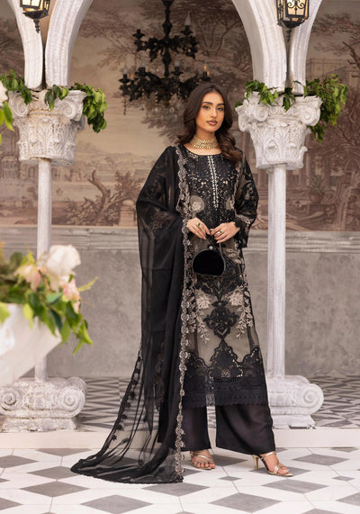 SIMRANS 'Maria B Lux' | Embroidered Partywear 3pc Pakistani Readymade Womenswear | SM919 (4 Colours)