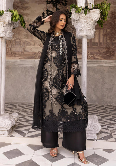 SIMRANS 'Maria B Lux' | Embroidered Partywear 3pc Pakistani Readymade Womenswear | SM919 (4 Colours)