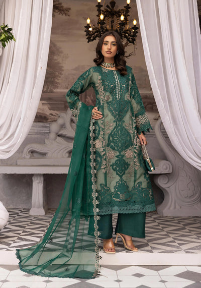 SIMRANS 'Maria B Lux' | Embroidered Partywear 3pc Pakistani Readymade Womenswear | SM919 (4 Colours)