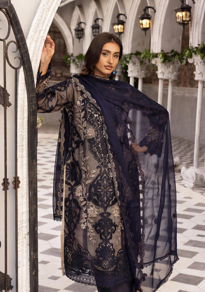 SIMRANS 'Maria B Lux' | Embroidered Partywear 3pc Pakistani Readymade Womenswear | SM919 (4 Colours)