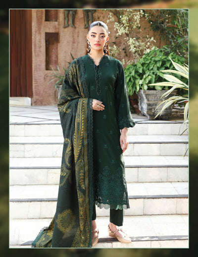 SIMRANS 'Mehr' | Embroidered Dhanak Chikenkari Pakistani Readymade Womenswear | SM922